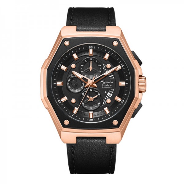 Alexandre Christie AC 6599 Rosegold Black MCLBRBA